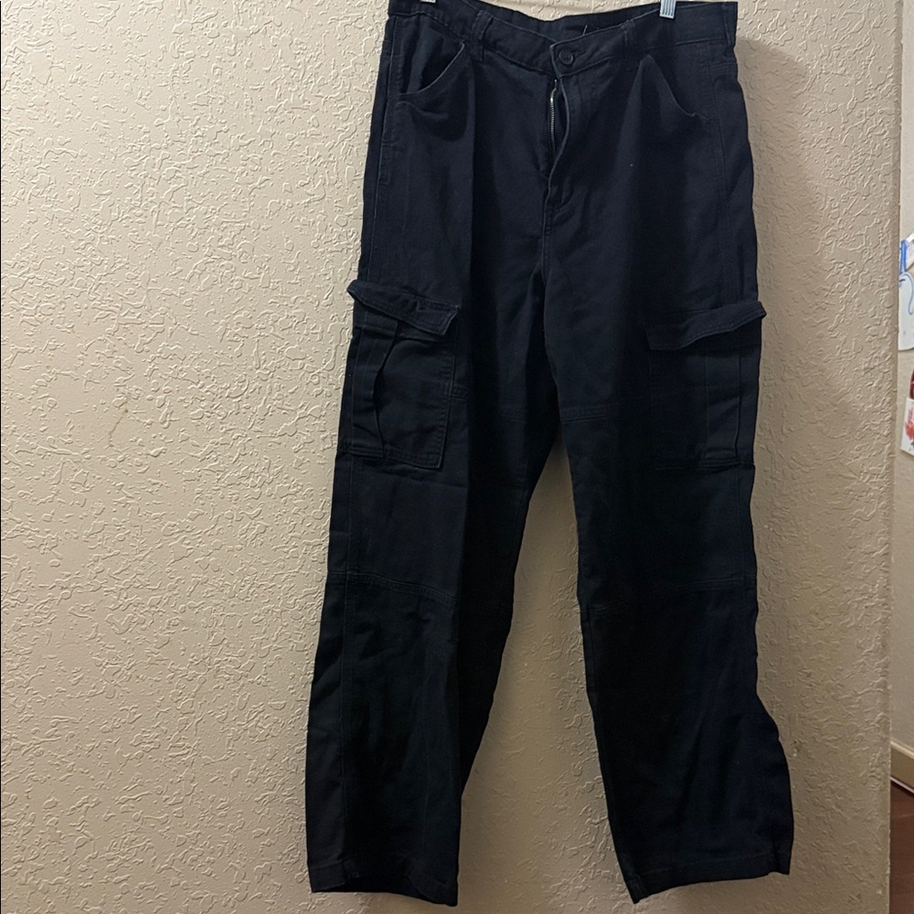 H&M Black Flare Cargo Pants